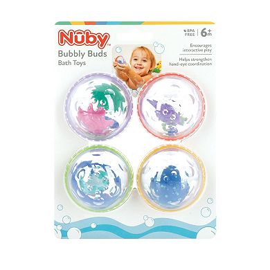 Nuby 4-pc. Bubble Buddies Interactive Bath Toy Set