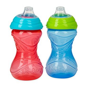 Nuby 2 pk Clik-it Soft Spout Easy Grip Cup Set