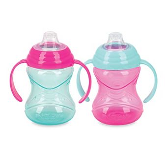 Nuby 2 pk 2 Handle Clik-it No Spill Cup Set