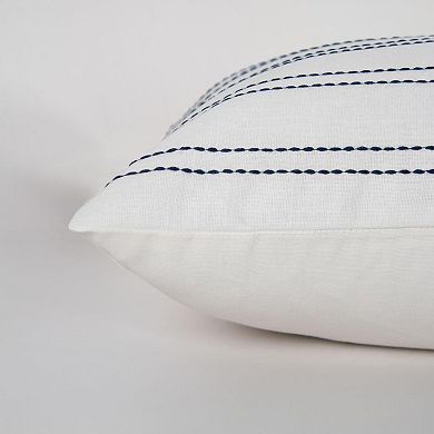 Rizzy Home Stitched Stripes Pillow Cover