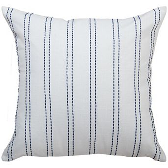 Rizzy Home Stitched Stripes Pillow Cover