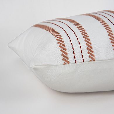 Rizzy Home Yarn-Dyed Stripes Throw Pillow Cover
