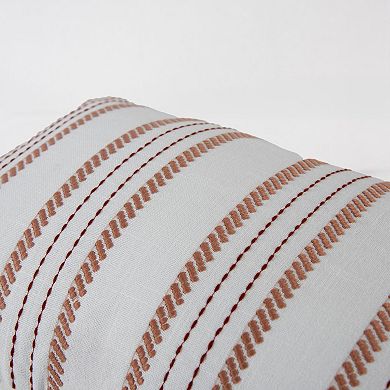 Rizzy Home Yarn-Dyed Stripes Throw Pillow Cover