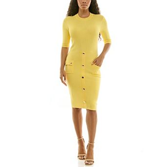 Women's Nina Leonard Crewneck Sweater Dress