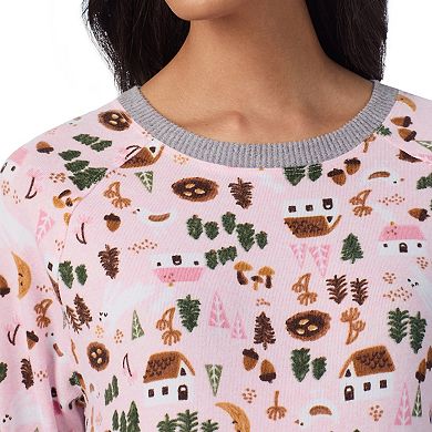 Maternity Cuddl Duds® 2-pc. Sweater Knit Pajama Top & Pajama Jogger Set