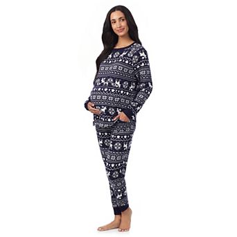 Maternity Cuddl Duds® 2 pc Sweater Knit Pajama Top & Pajama Jogger Set