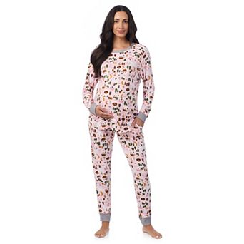Maternity Cuddl Duds® 2 pc Sweater Knit Pajama Top & Pajama Jogger Set