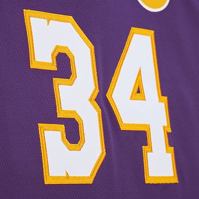 Men's Mitchell & Ness Shaquille O'Neal Purple Los Angeles Lakers 2000 NBA All-Star Game Authentic Jersey