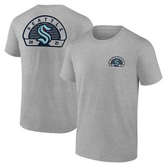 Men's Fanatics Gray Seattle Kraken Valor T-Shirt