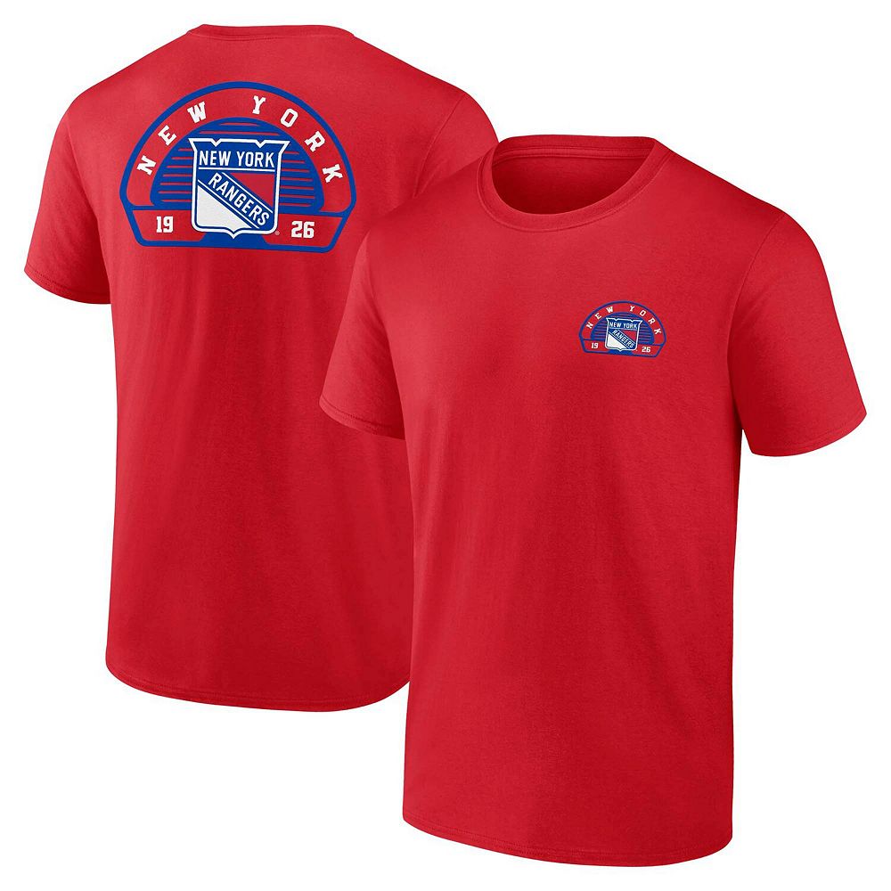 Men's Fanatics Red New York Rangers Valor T-Shirt