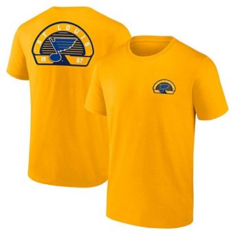 Men's Fanatics Gold St. Louis Blues Valor T-Shirt