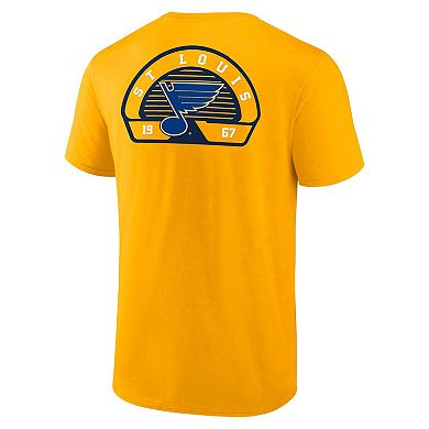 Men's Fanatics Gold St. Louis Blues Valor T-Shirt
