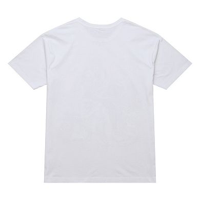 Men's Mitchell & Ness Vince Carter White Toronto Raptors Hardwood Classics Chalked Up T-Shirt