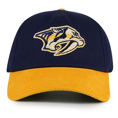Men's American Needle Navy/Gold Nashville Predators Burnett Adjustable Hat
