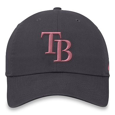Men's Nike Anthracite Tampa Bay Rays Club Adjustable Hat