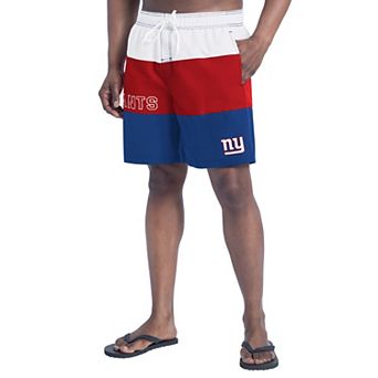 Men's G-III Sports by Carl Banks Royal/Red New York Giants Sunrise Volley Swim Shorts