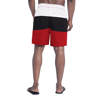 Men's G-III Sports by Carl Banks Red/Black Atlanta Falcons Sunrise Volley Swim Shorts