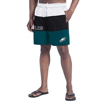 Men's G-III Sports by Carl Banks Midnight Green/Black Philadelphia Eagles Sunrise Volley Swim Shorts