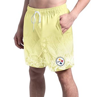 Men's Margaritaville Yellow Pittsburgh Steelers Lagoon Fiesta Swim Shorts