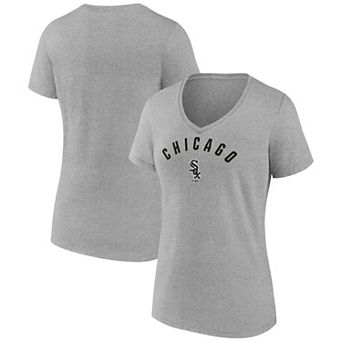 Women's Fanatics Gray Chicago White Sox V-Neck T-Shirt