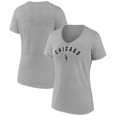 Women's Fanatics Gray Chicago White Sox V-Neck T-Shirt