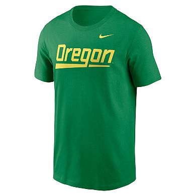 Men's Nike Green Oregon Ducks Baseball Wordmark T-Shirt