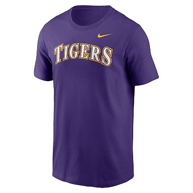Men's Nike Purple LSU Tigers Baseball Wordmark T-Shirt