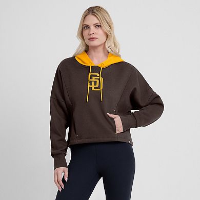 Women's Fanatics Brown San Diego Padres Oversized Legacy Favorite Spectator Pullover Hoodie