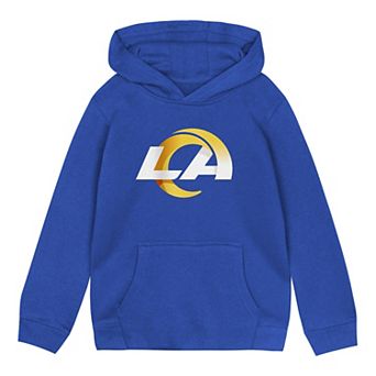 Toddler Royal Los Angeles Rams Logo Pullover Hoodie