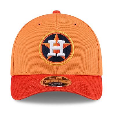 Men's New Era Orange Houston Astros 2025 Spring Training 9FORTY Adjustable Hat