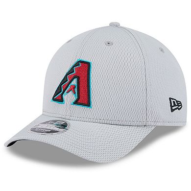 Men's New Era Gray Arizona Diamondbacks 2025 MLB Clubhouse 9FORTY M-Crown Adjustable Hat