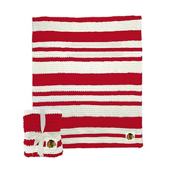 "Chicago Blackhawks 50"" x 60"" Cable-Knit Throw Blanket"