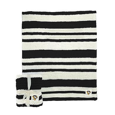 "Pittsburgh Penguins 50"" x 60"" Cable-Knit Throw Blanket"