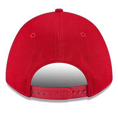 Men's New Era Red Cleveland Guardians 2025 Spring Training 9FORTY Adjustable Hat