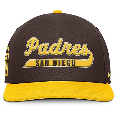 Men's Nike Brown/Gold San Diego Padres Pro Performance Snapback Hat
