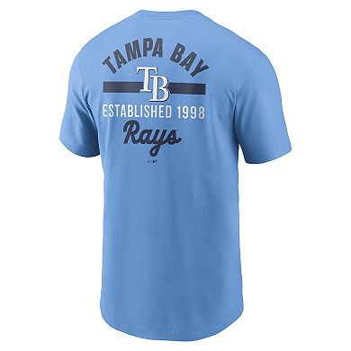 Men's Nike Light Blue Tampa Bay Rays 2-Hit T-Shirt