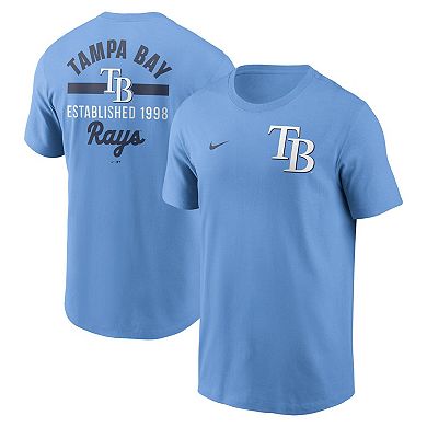 Men's Nike Light Blue Tampa Bay Rays 2-Hit T-Shirt