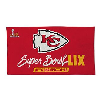 "WinCraft Kansas City Chiefs 2024 AFC Champions Locker Room 22"" x 42"" Double-Sided Celebration Towel"