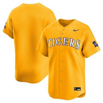 Men's Nike Gold LSU Tigers College Limited Baseball Jersey