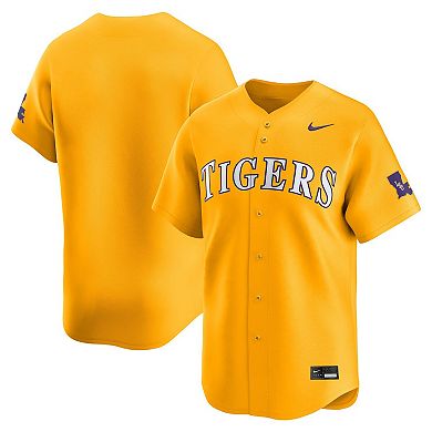 Men's Nike Gold LSU Tigers College Limited Baseball Jersey
