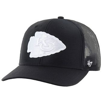Men's '47 Black Kansas City Chiefs Trucker Adjustable Hat