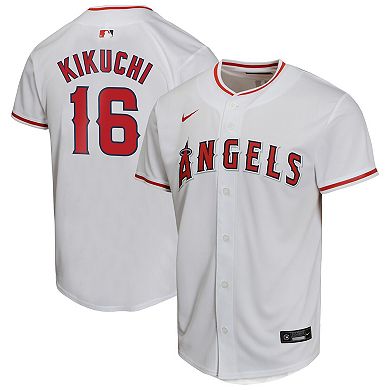 Youth Nike Yusei Kikuchi White Los Angeles Angels Home Game Player Jersey
