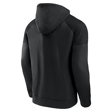 Men's Fanatics Los Angeles Kings Black Ice Defender Raglan Pullover Hoodie