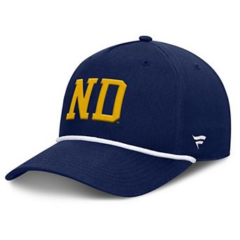 Men's Fanatics Navy Notre Dame Fighting Irish Foul Ball Rope Adjustable Hat