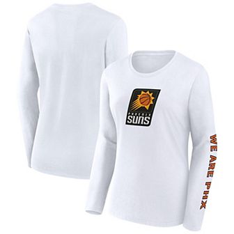 Women's Fanatics White Phoenix Suns Long Sleeve T-Shirt