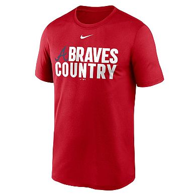 Men's Nike Red Atlanta Braves Local Legend Performance T-Shirt