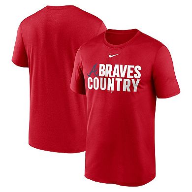 Men's Nike Red Atlanta Braves Local Legend Performance T-Shirt