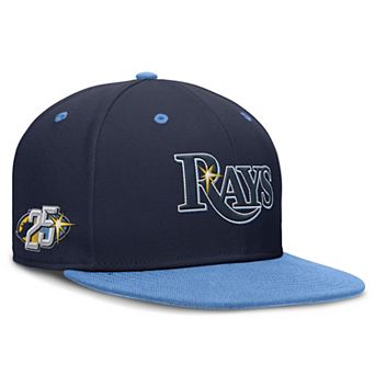 Men's Nike Navy/Light Blue Tampa Bay Rays 25th Anniversary True Primetime Two-Tone Performance Fitted Hat
