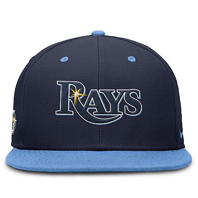 Men's Nike Navy/Light Blue Tampa Bay Rays 25th Anniversary True Primetime Two-Tone Performance Fitted Hat