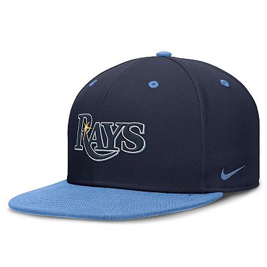 Men's Nike Navy/Light Blue Tampa Bay Rays 25th Anniversary True Primetime Two-Tone Performance Fitted Hat